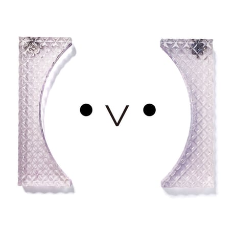 カッコつけるピアス ・イヤリング／ダイヤクリア×ピンククリア
