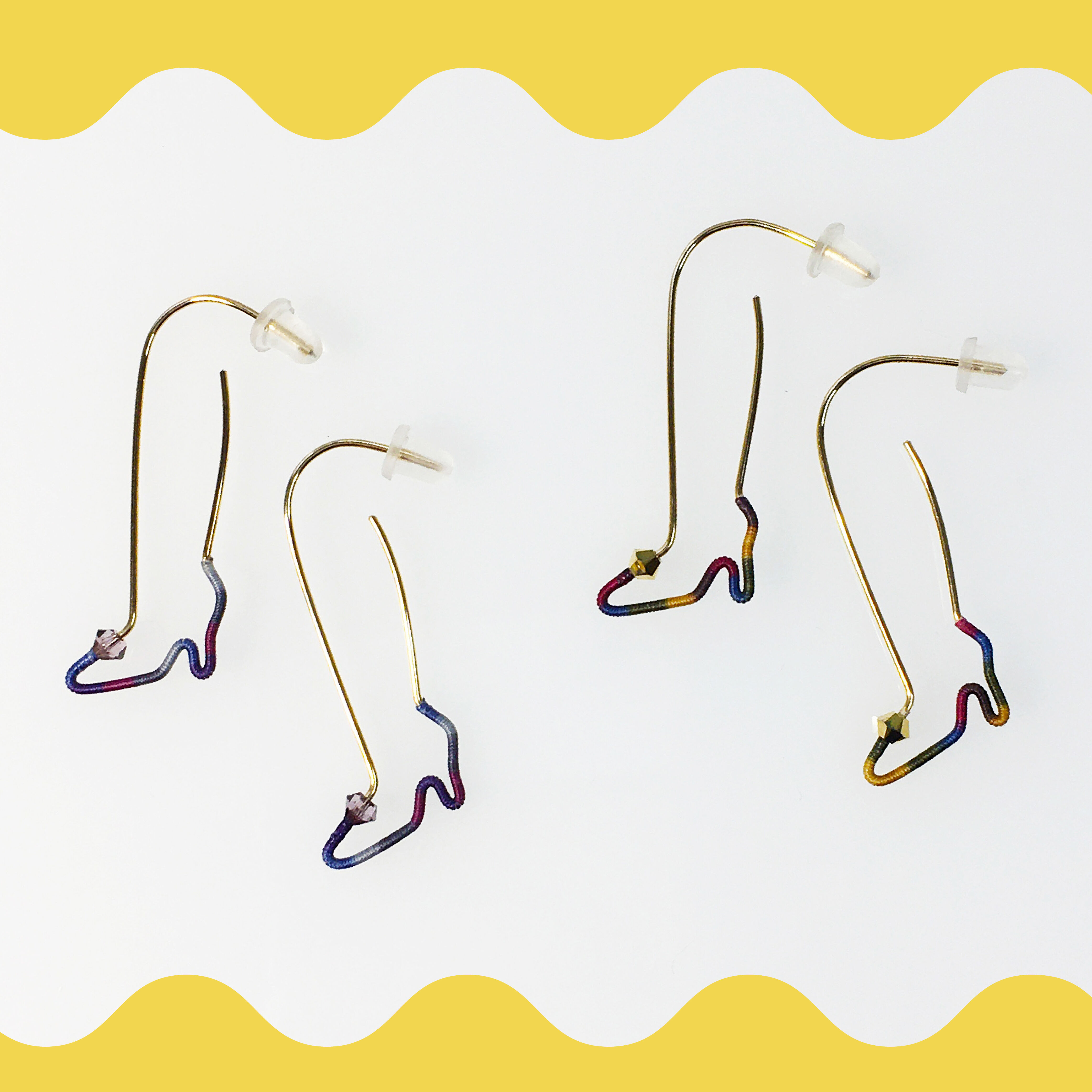 14KGFワイヤー／ハイヒールの足ピアス | Perch Branch Design／chankae