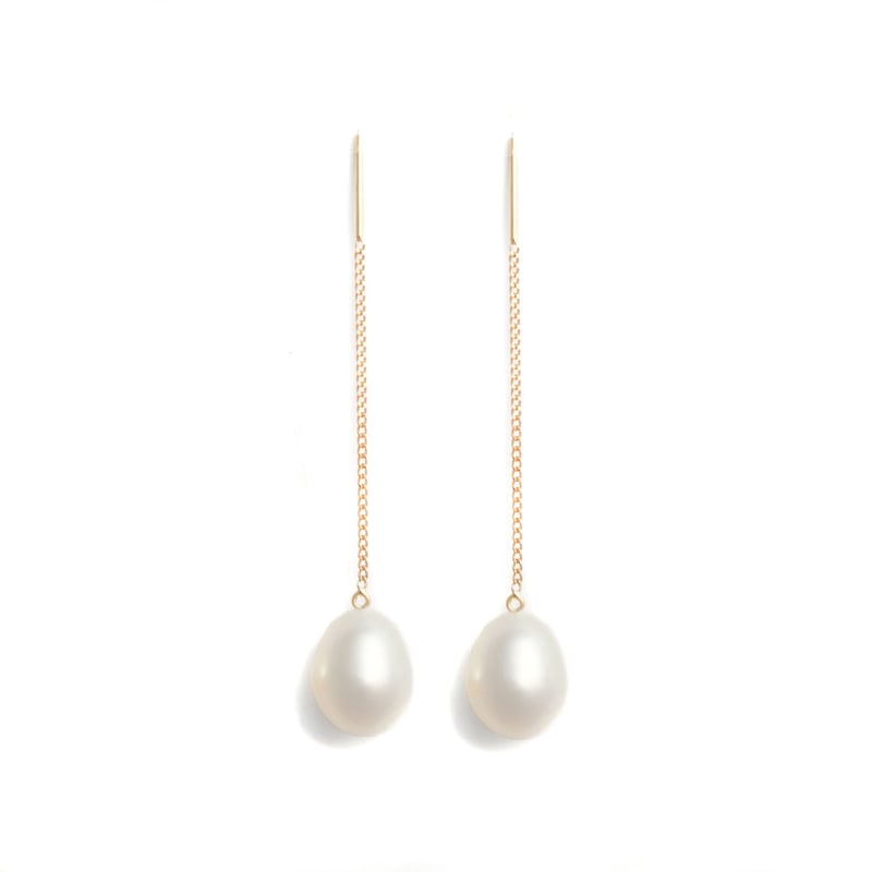ホワイトパールドロップピアス 楽天市場】パール ロング ドロップ ピアス アクセサリー アクセ