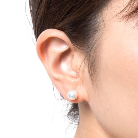 パールピアス　ホワイト　8mm