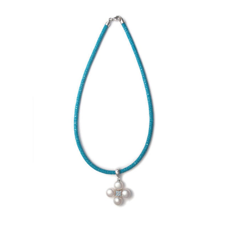 １点物　お花のような枠♥️ブルートパーズペンダントトップ WEB＆数量限定】PIECE OF FLOWER NECKLACE K18 ロンドンブルー
