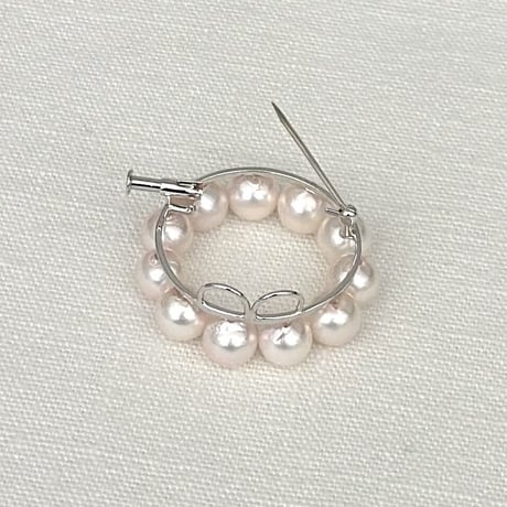 アコヤサークルパールブローチ