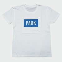 PARK -  LOGO Tee (white/blue)