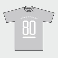 80KIDZ - ナンバー Tee (glay/white)