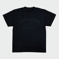 80KIDZ - Life Begins at Eighty Tee (Charcoal/black)