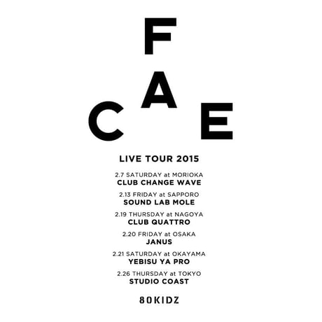 80KIDZ - LIVE TOUR 2015 Tee (white)