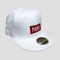 PARK - LOGO Snapback Cap (white/red)