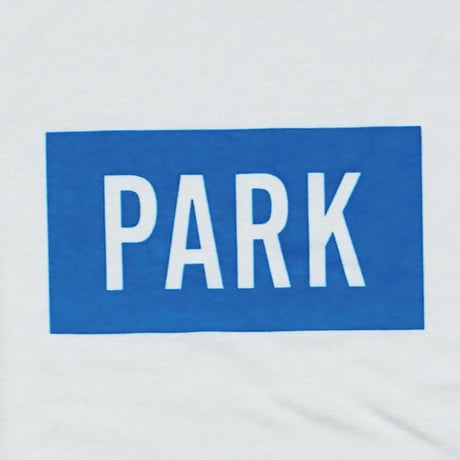 PARK -  LOGO Tee (white/blue)