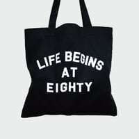 80KIDZ - Life Begins at Eighty トートバッグ (Black)