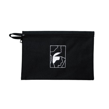 Shin Sakiura - NOTE フラットポーチ (black / M)