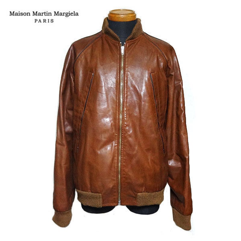 Martin Margiela マルタン マルジェラ ⑩ レザージャケット ブルゾン