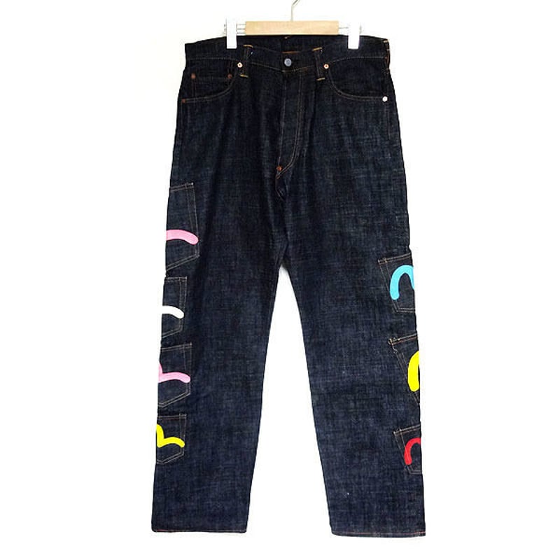 EVISU エヴィス jeans デニムジーンズ メニーポケット many