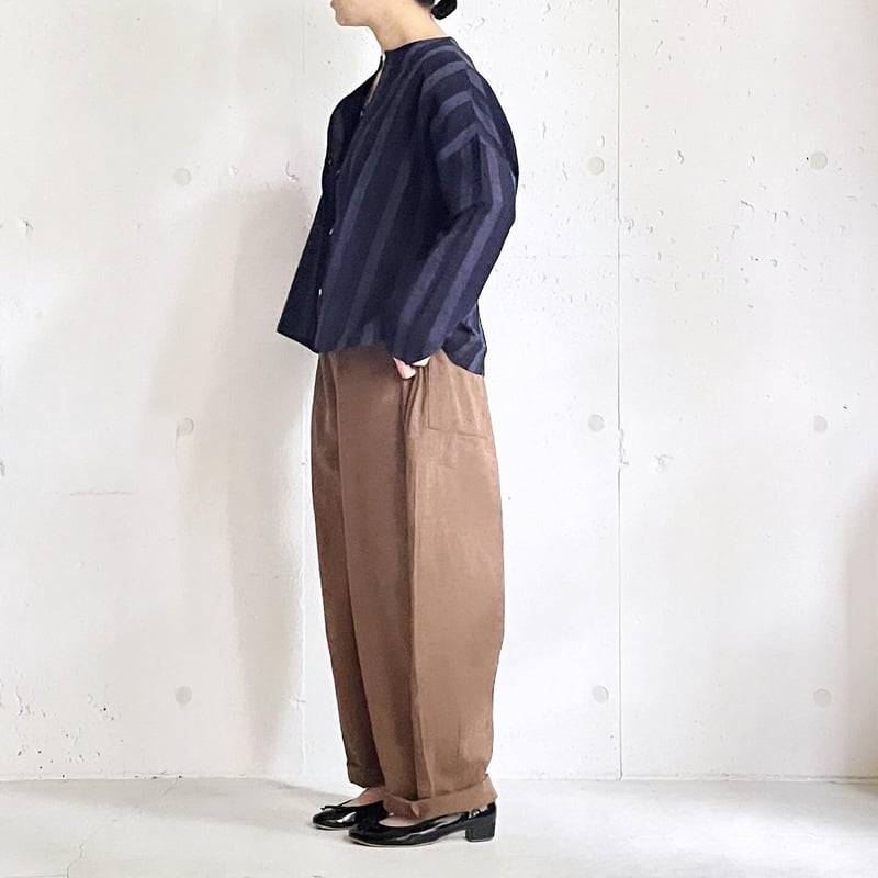 YAMMA 丸首ボタンシャツ/会津木綿 | zakkayaline