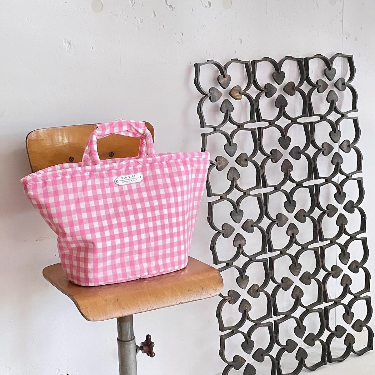 R&D.M.Co- marche bag S/GINGHAM CHECK | zakkaya