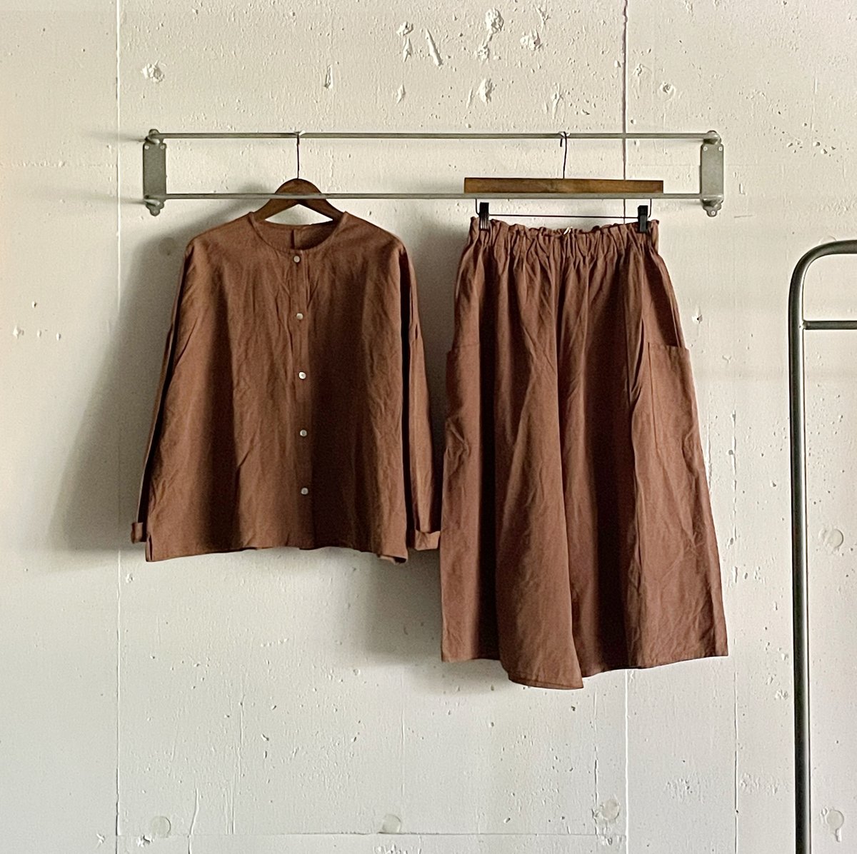 YAMMA 丸首ボタンシャツ/会津木綿 | zakkayaline