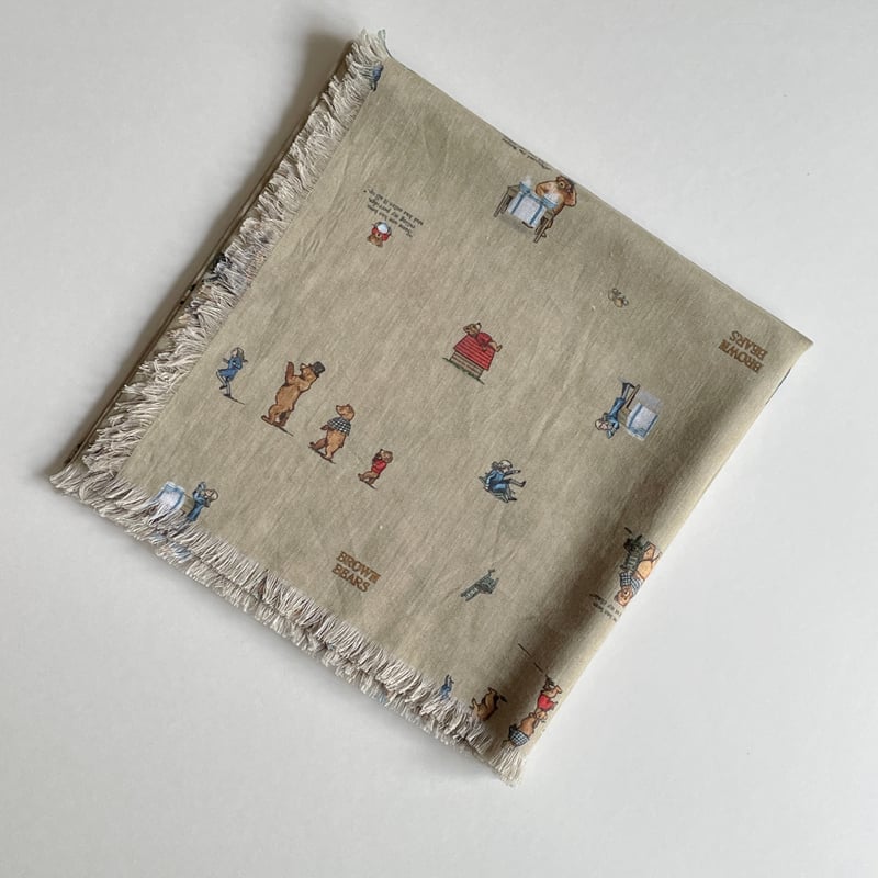 ☆新品未使用☆ R&D.M. Co. ブラウンベアーズ ストール R&D.M.Co- gauze shawl/BROWN BEARS | zakkayaline