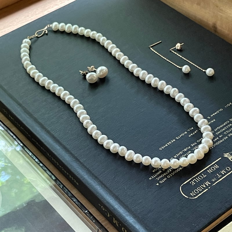 アトリエダンタン　Toile パールピアス Toile Bijoux | 2ラウンドパール イヤリングカフS