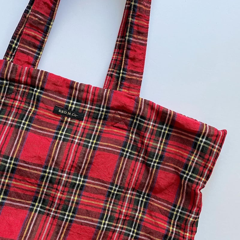 R&D.M.Co- linen bag/TARTAN CHECK | zakkayaline