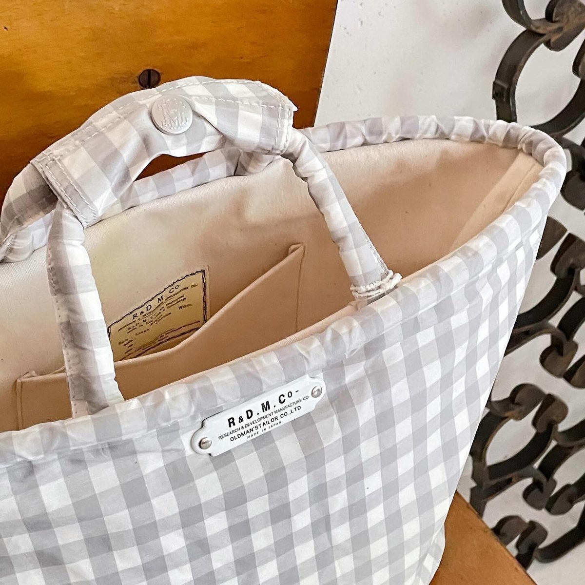 R&D.M.Co- marche bag S/GINGHAM CHECK | zakkaya