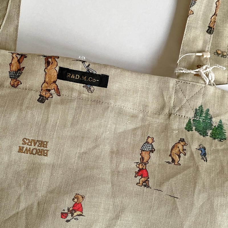 R&D.M.Co- tote bag/BROWN BEARS | zakkayaline