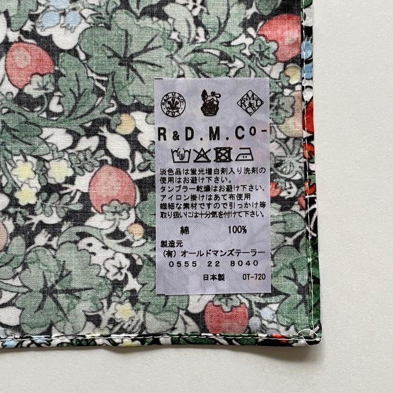 【新品】R&D.M.Co- WILD BERRY FELD LAWNバンダナ R&D.M.Co- bandanna/WILD BERRY FIELD LAWN | zak