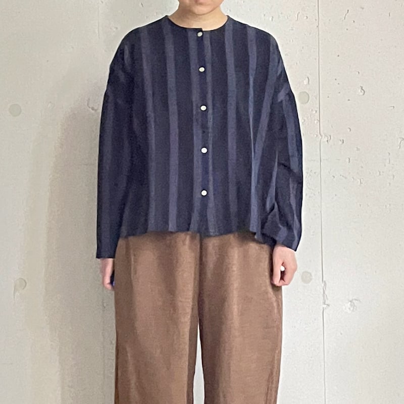 YAMMA 丸首ボタンシャツ/会津木綿 | zakkayaline