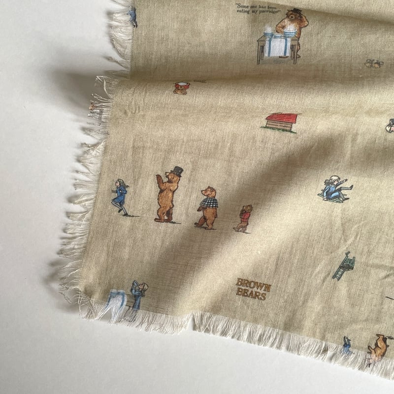 ☆新品未使用☆ R&D.M. Co. ブラウンベアーズ ストール R&D.M.Co- gauze shawl/BROWN BEARS | zakkayaline