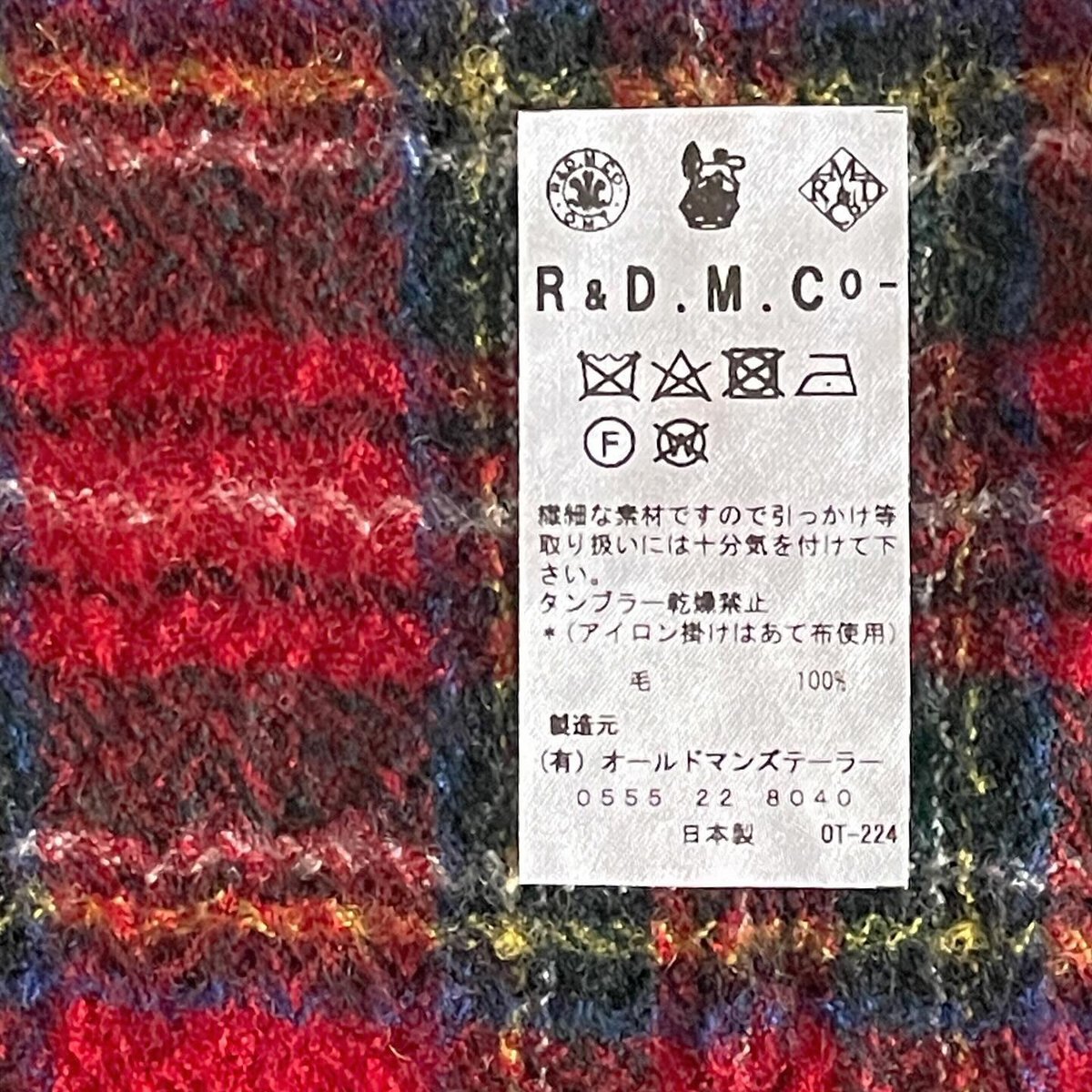 R&D.M.Co- wool muffler/TARTAN CHECK | zakkayaline