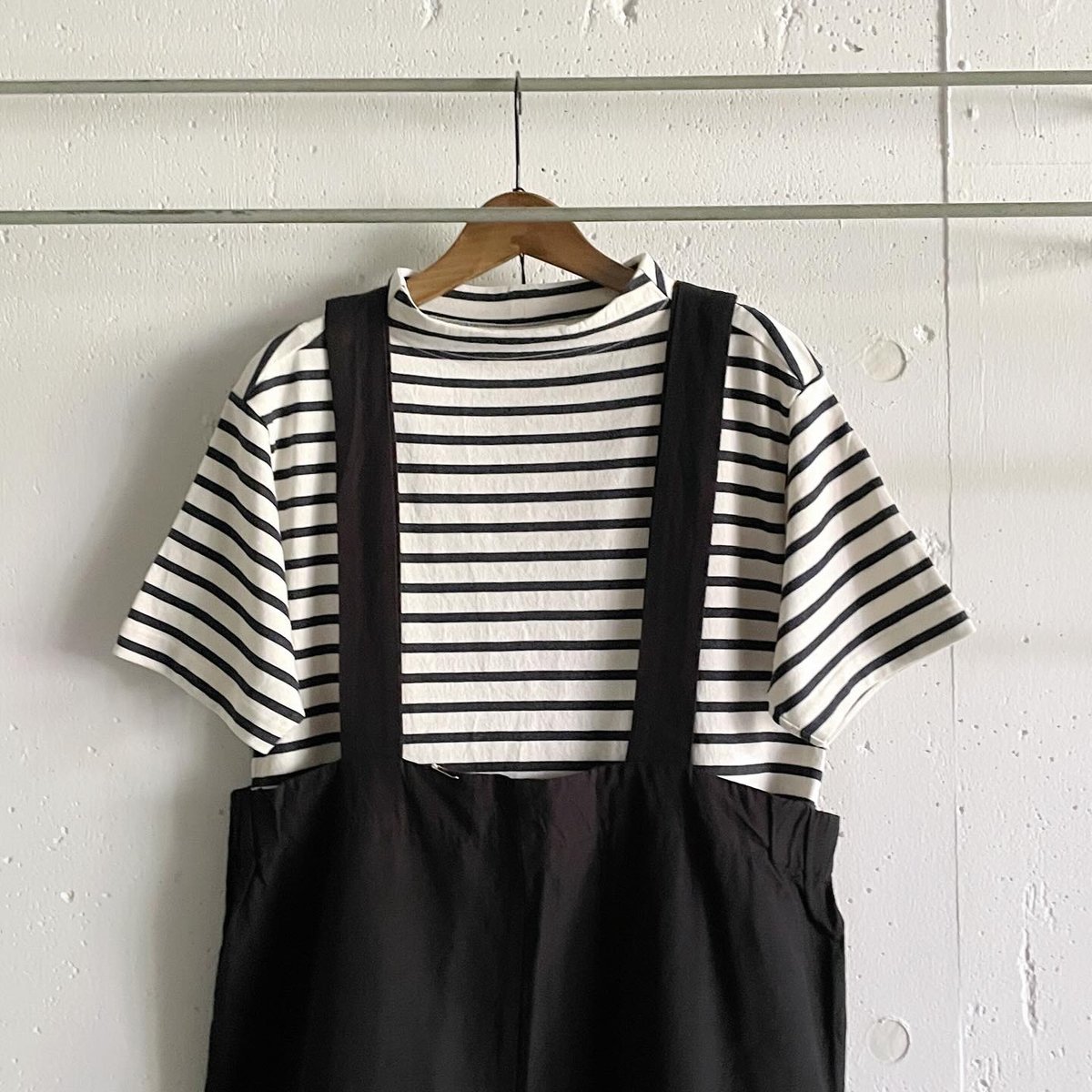 ヤンマ産業　YAMMA すいか縞　ツーウェイジャンプスーツ　サロペット ヤンマ産業 YAMMA すいか縞 ツーウェイジャンプスーツ サロペット