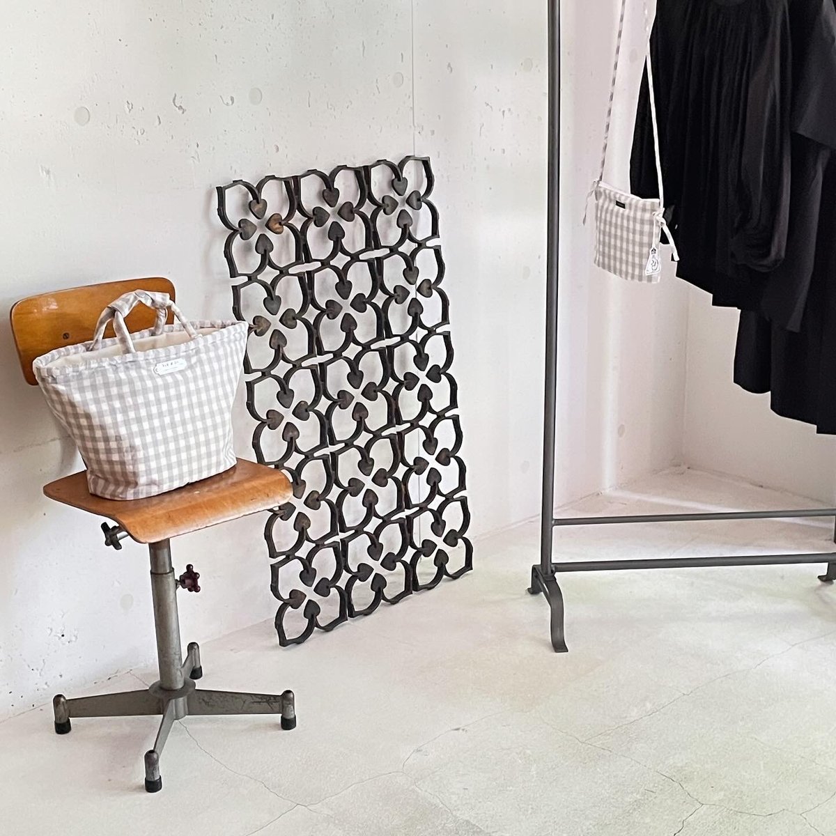 R&D.M.Co- marche bag S/GINGHAM CHECK | zakkaya