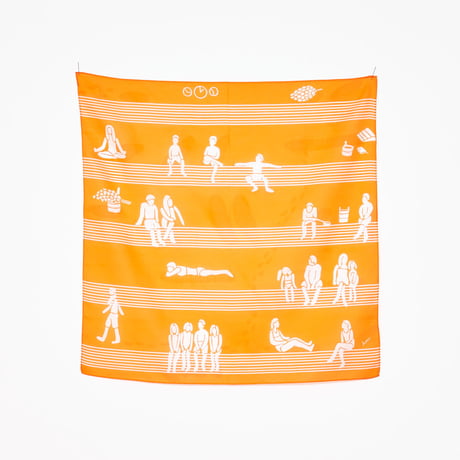 transparent printing handkerchief | sauna