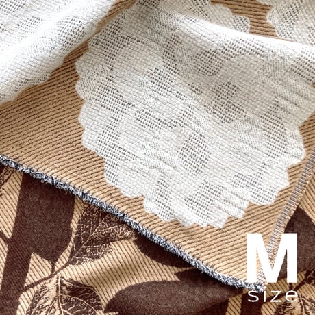 BLOOM blanket | DALIA beige (M)130cm×130cm