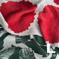 BLOOM blanket | DALIA red  (L)130cm×200cm