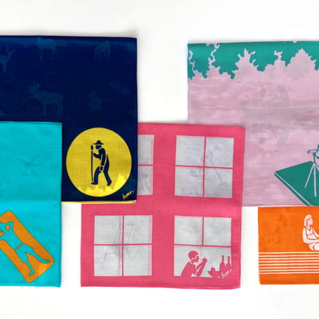 transparent printing handkerchief | forest