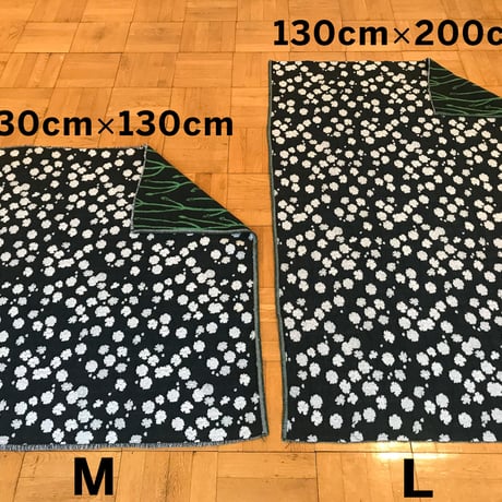 BLOOM blanket | DALIA beige (M)130cm×130cm