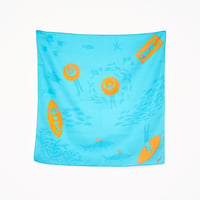 transparent printing handkerchief | sea