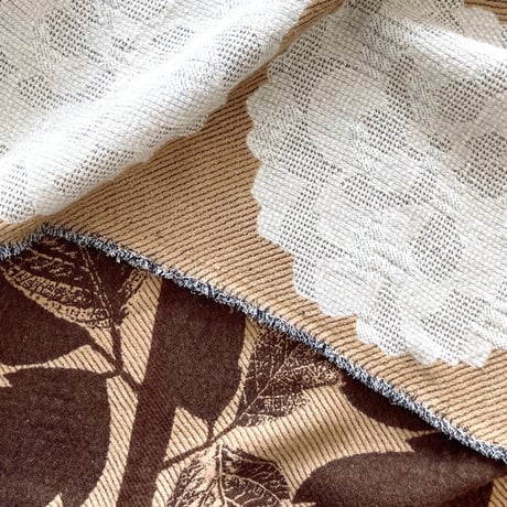 BLOOM blanket | DALIA beige (M)130cm×130cm