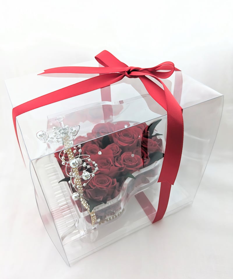 プリザーブドフラワー／グランドピアノシリーズ】熱い情熱は心に秘めて