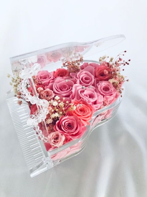 プリザーブドフラワー／グランドピアノシリーズ】優しいエレガントな