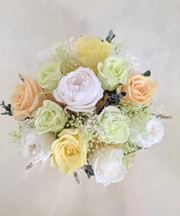 プリザーブドフラワーアレンジ お日さま色した陽気な花たち フラワー
