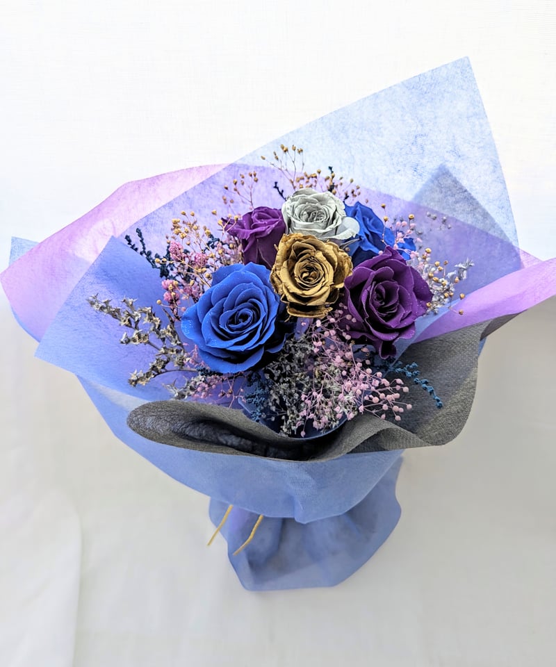 プリザーブドフラワー／銀河の輝きをまとった魔法の花束 | 世都華