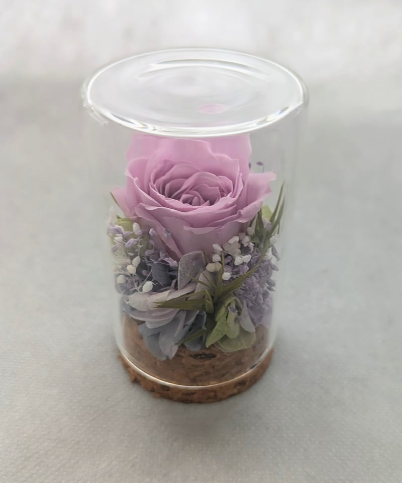 パープルローズエレガンスセット／プリザーブドフラワーギフト3種類