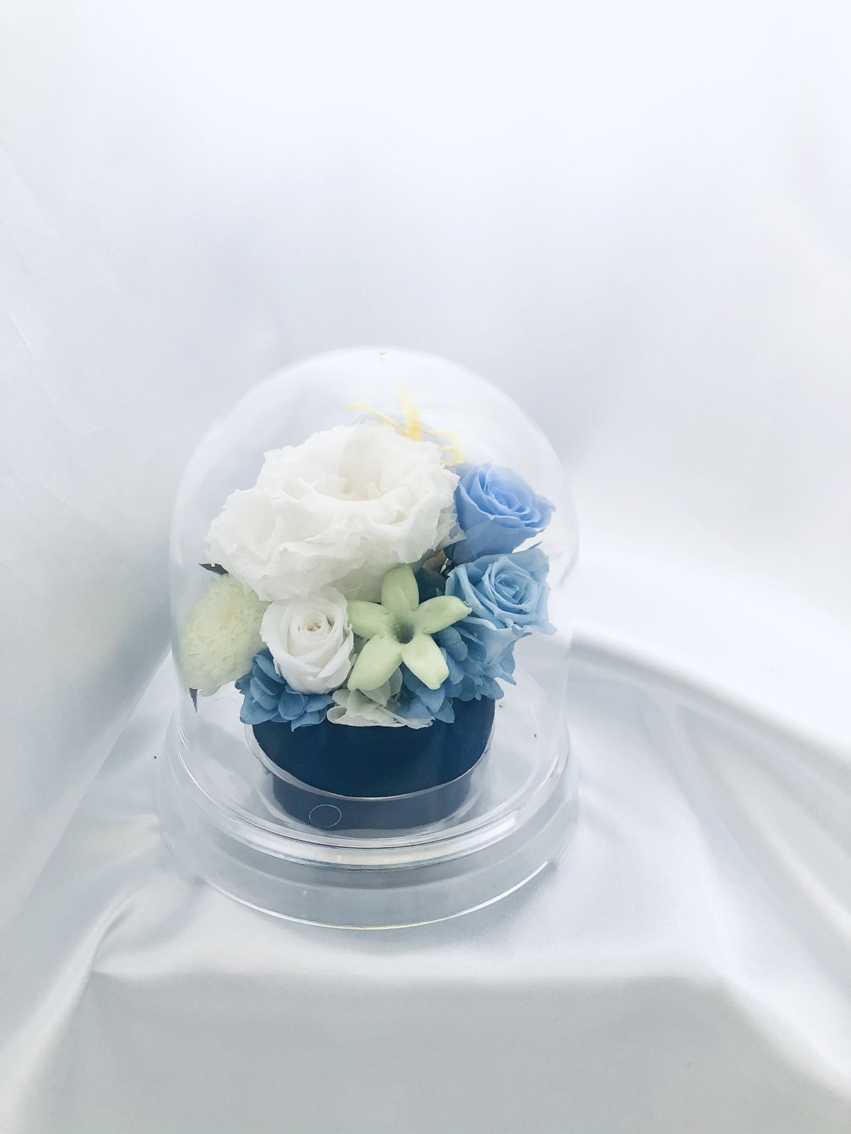クリアドームケーキ プリザーブドフラワー Alice flower フラワードーム プリザーブドフラワー プレゼント ガラス
