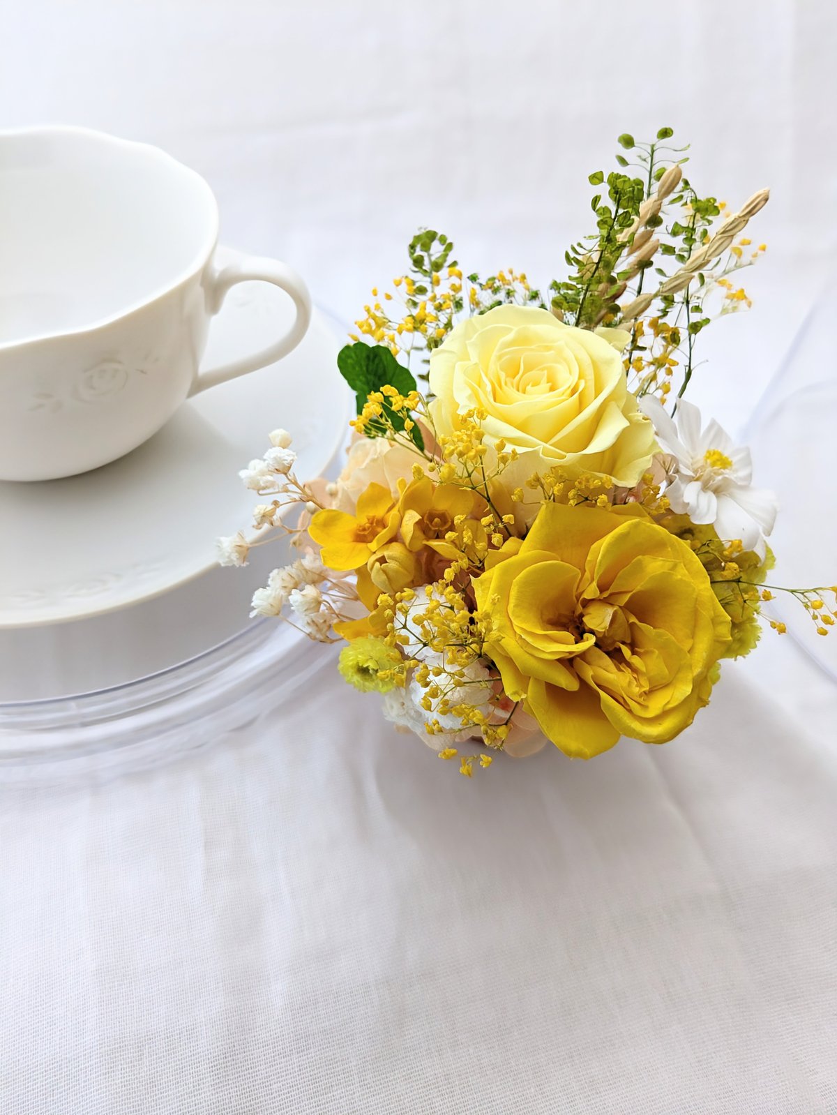 プリザーブドフラワーティーカップ　アレンジメント プリザーブドフラワーティーカップアレンジ専用/取り替え専用フラワー