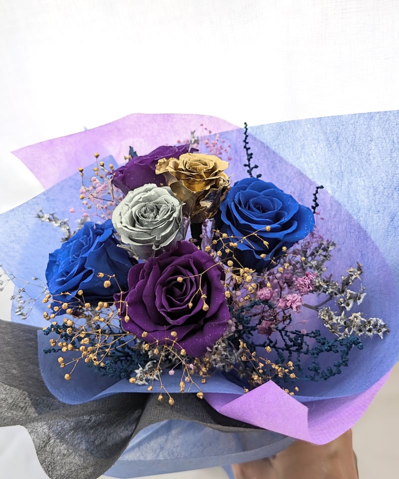 プリザーブドフラワー／銀河の輝きをまとった魔法の花束 | 世都華