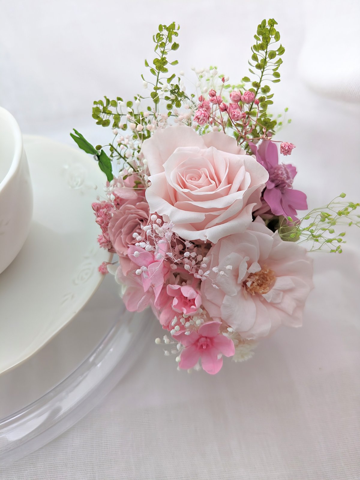 プリザーブドフラワーティーカップ　アレンジメント プリザーブドフラワーティーカップアレンジ専用/取り替え専用フラワー