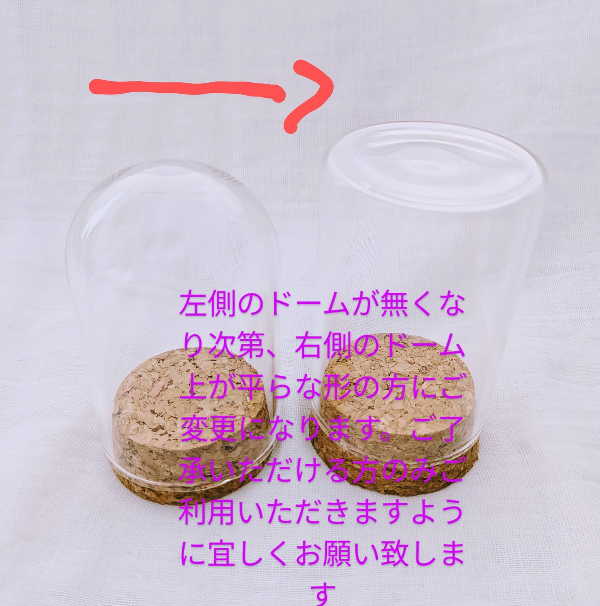 プリザーブドフラワー／ミニガラスドーム オレンジローズのミニ
