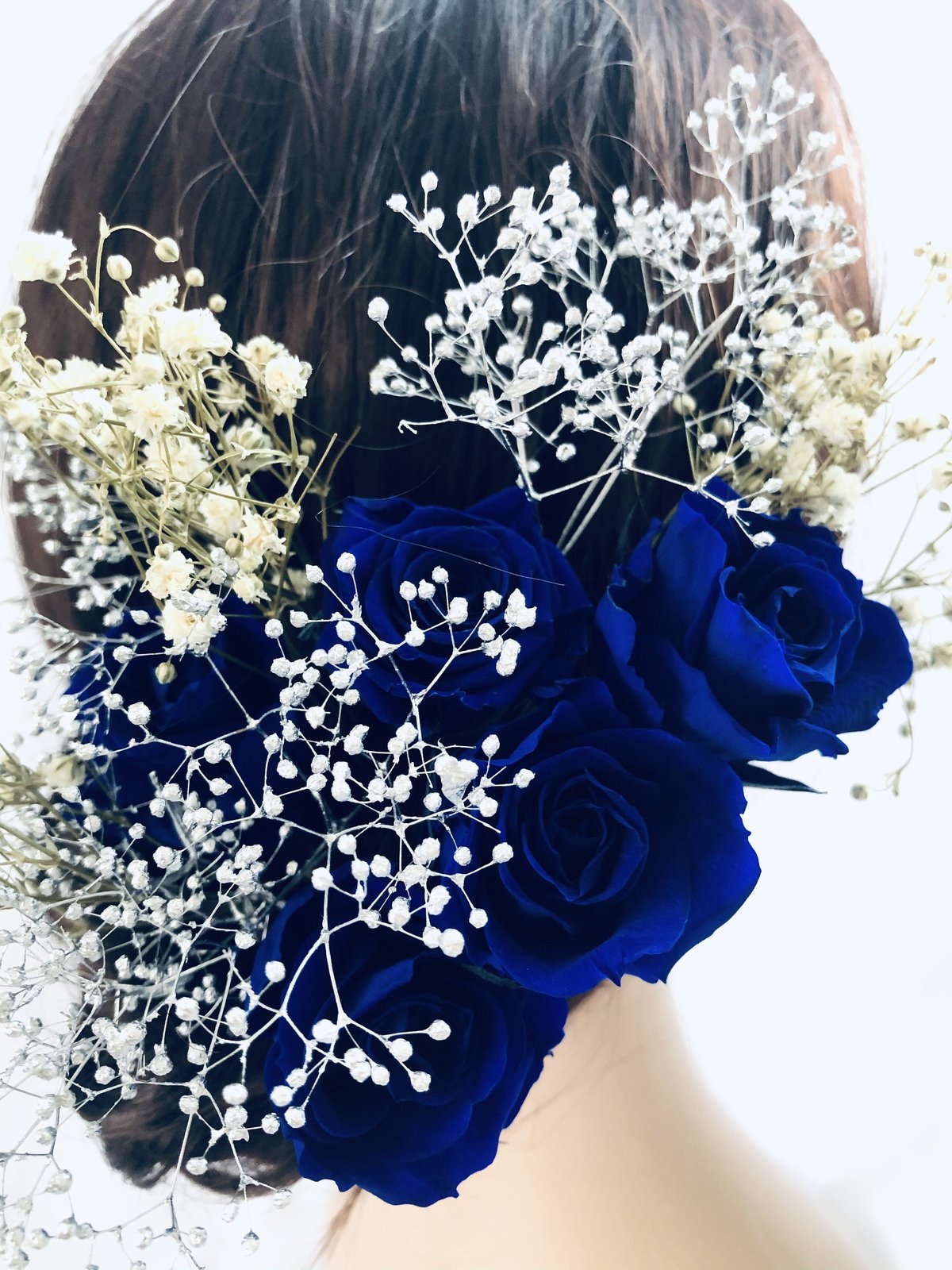 Moitie 初期青薔薇ヘッドドレス Moi-meme-Moitie - Moi-meme-Moitie ヘッドドレス 青薔薇 別珍