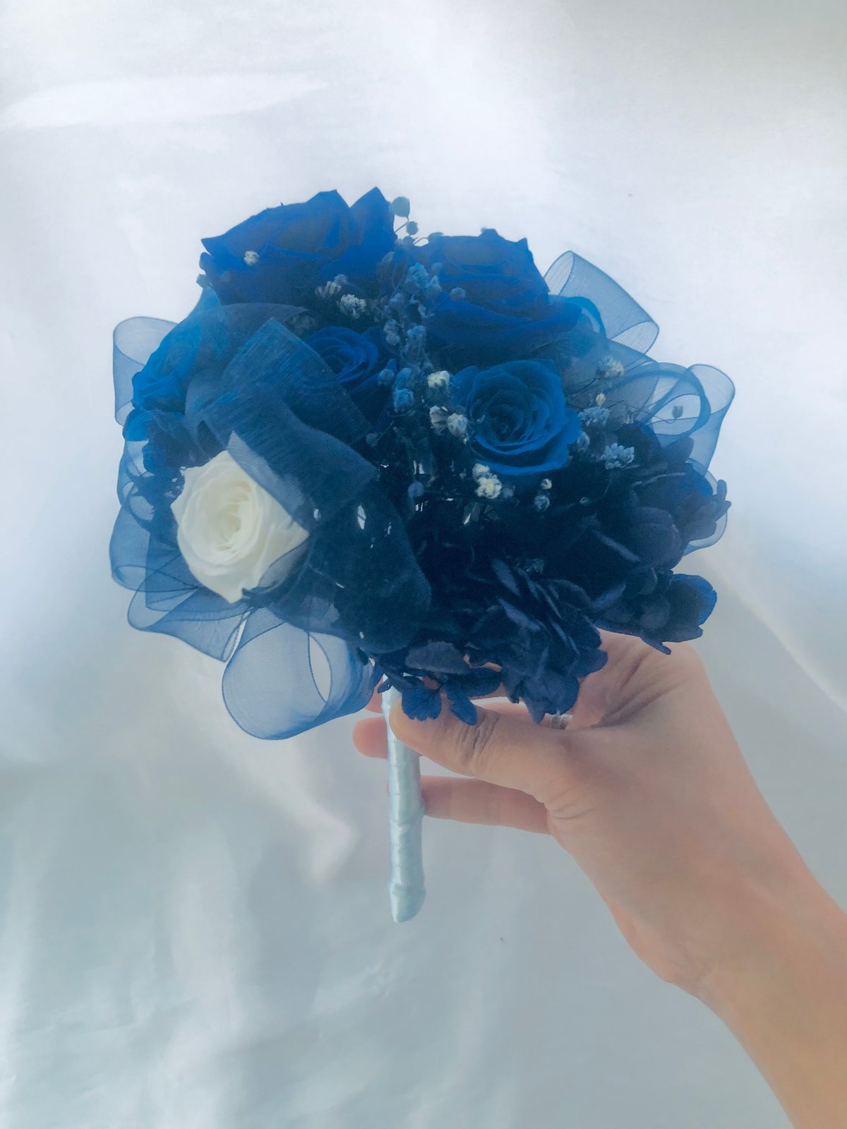 プリザーブドフラワー／青い薔薇の花束・ラッピング付き】 | 世都華