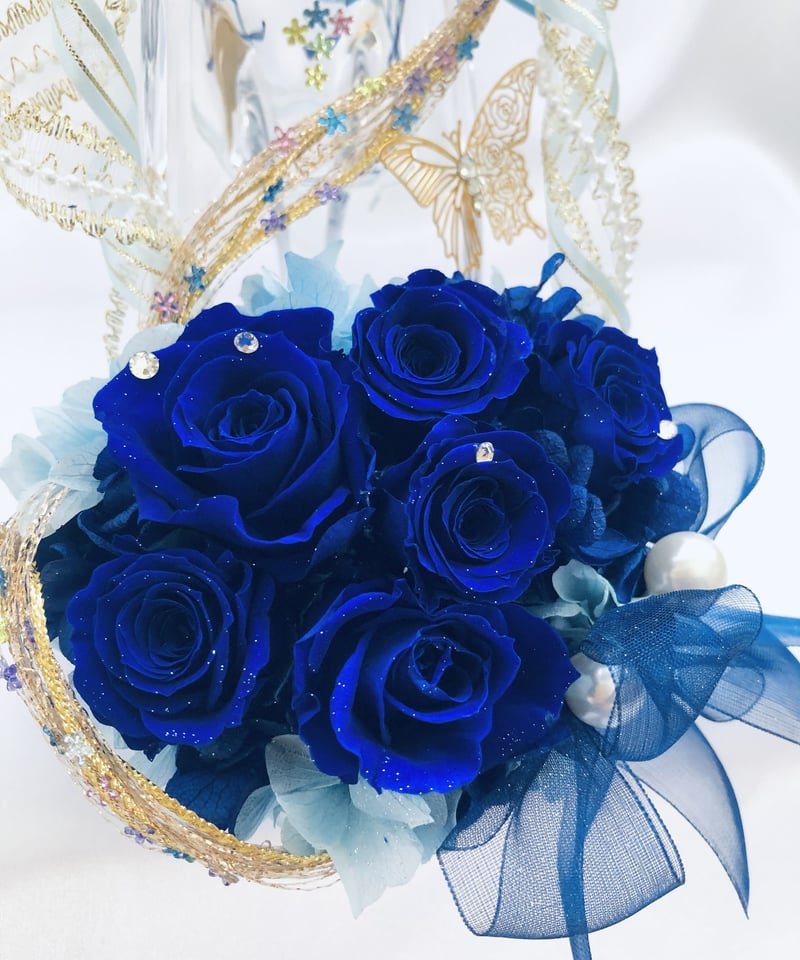 【ひろりん】クレイフラワー♡リボン台の薔薇の壁掛け b2fead8c429813b98d196c8fab4ca7